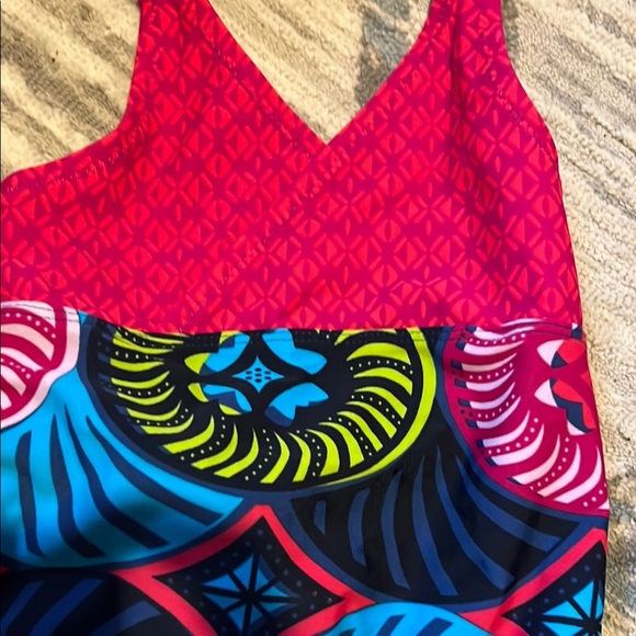 Tea Collection Red and Blue One Piece Swim - Picture 4 of 7